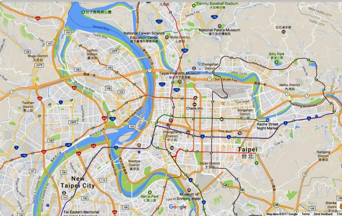타이페이의 사이클링 지도