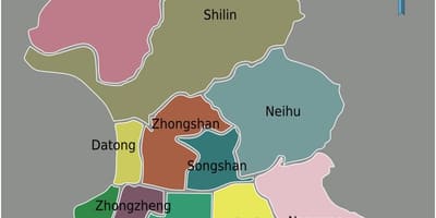 타이페이시며 지도