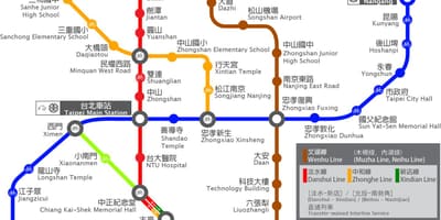 여행자들에게 타이베이 station 지도