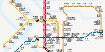 지도 타이베이 mrt 요금 