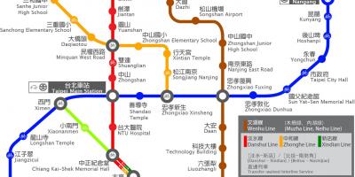 여행자들에게 타이베이 station 지도